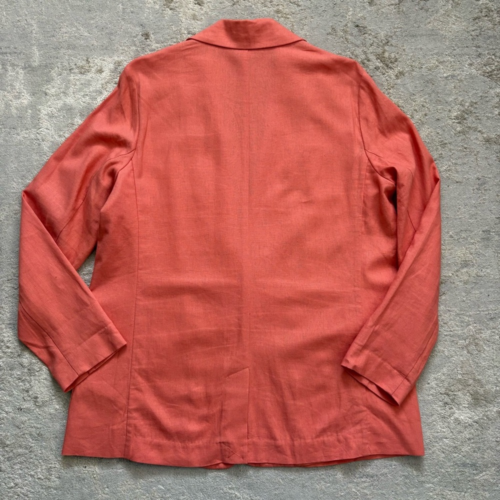 Linen Blend A New Day Women’s Coral Single Button Blazer With Pockets Size Large - Picture 11 of 13